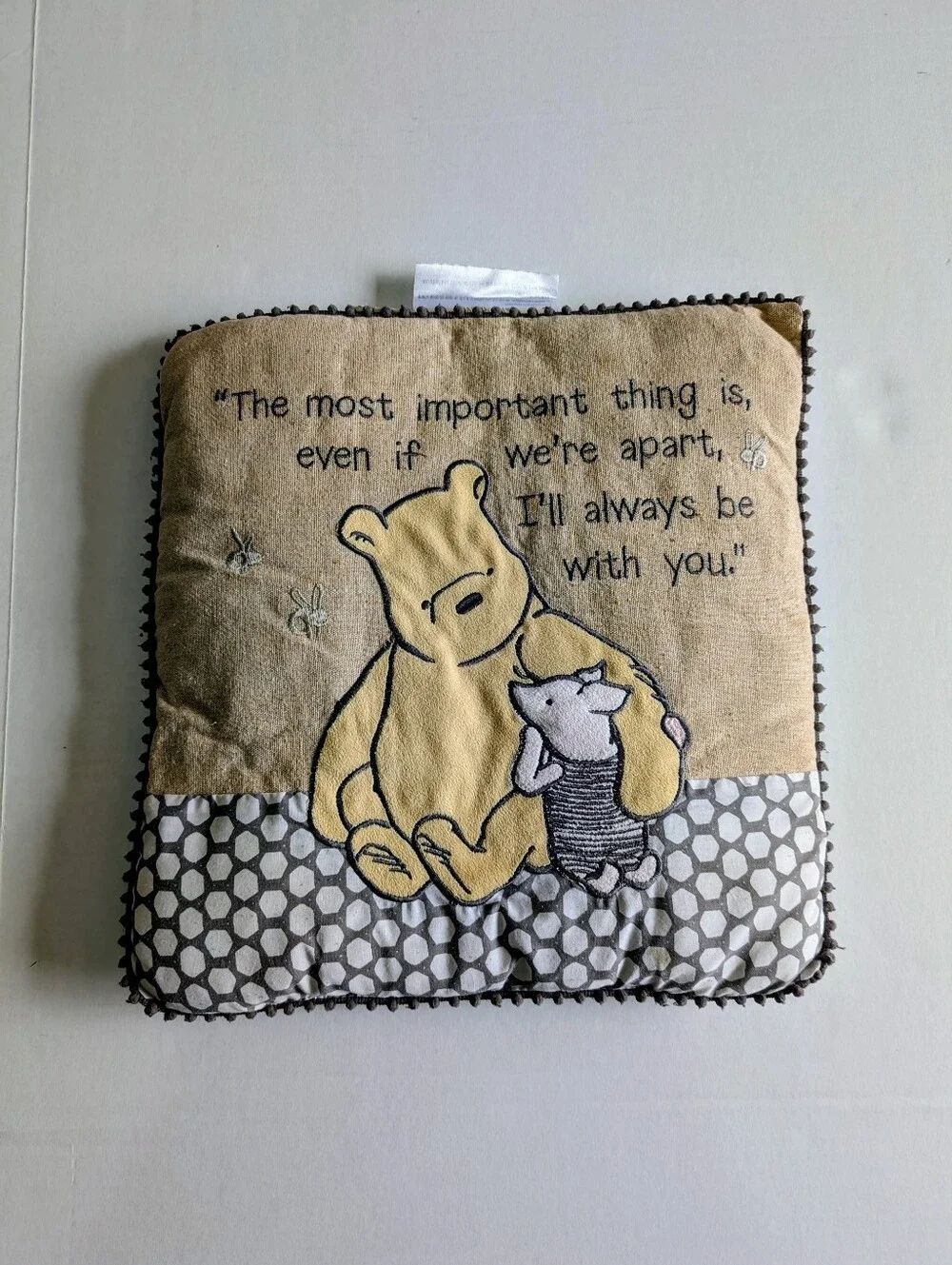 Disney Winnie Pooh Pillow The Most Important Thing Is Even If We Are Apart